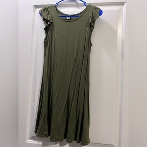 Old Navy Olive Green Flowy Dress